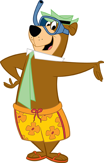 yogi bear™ wearing snorkle